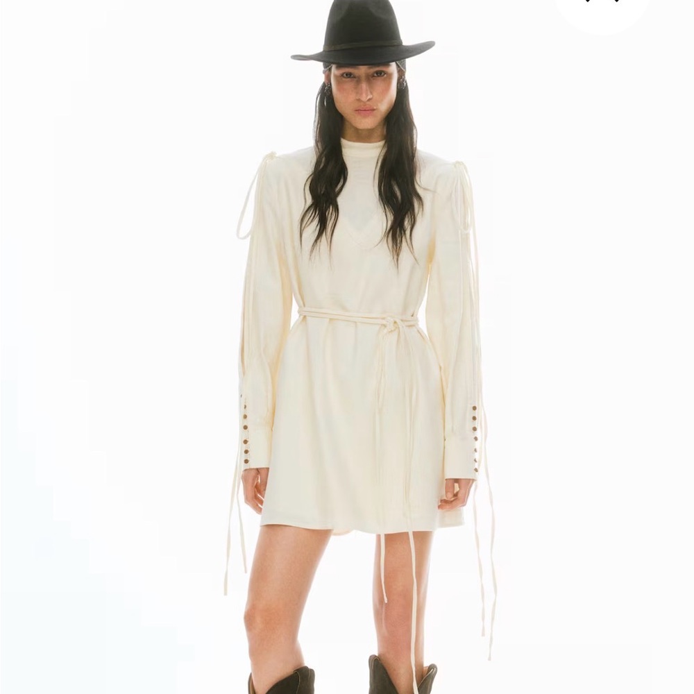 lorena saravia hm - linen blend dress